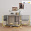 Cage pour chien avec portes doubles