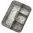 4-Slot Galvanized Metal Flatware Caddy