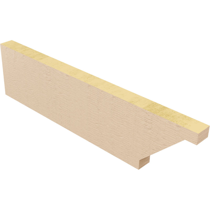 Burlington Woodgrain TimberThane Ra partier queue, brun clair apprêté, H 8 po x l 32 po x P 2 po