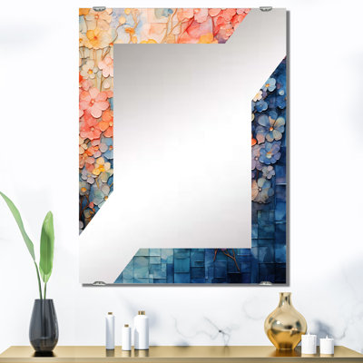 Knilles - Miroir mural décoratif floral abstrait