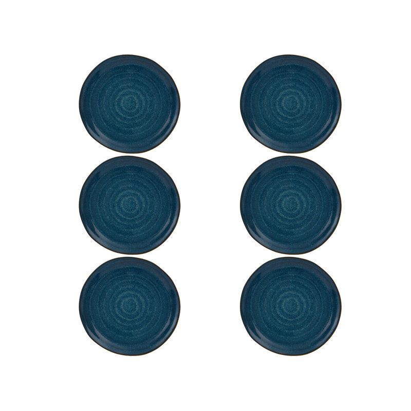 Gemstone Lapis Lazuli Stoneware Salad/Dessert Plate