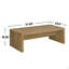 Table basse rectangulaire en bois d'ingénierie
