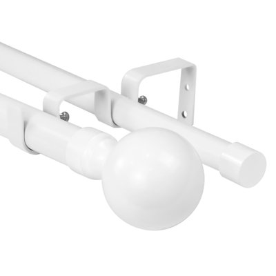 Cottrell Steel Adjustable Double Curtain Rod
