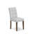 3 Piece Dining Set contain A Dinner Table and 2 Burgundy Polyester Fabric Modern Chairs, Mahogany-2922336-1932215-39344688