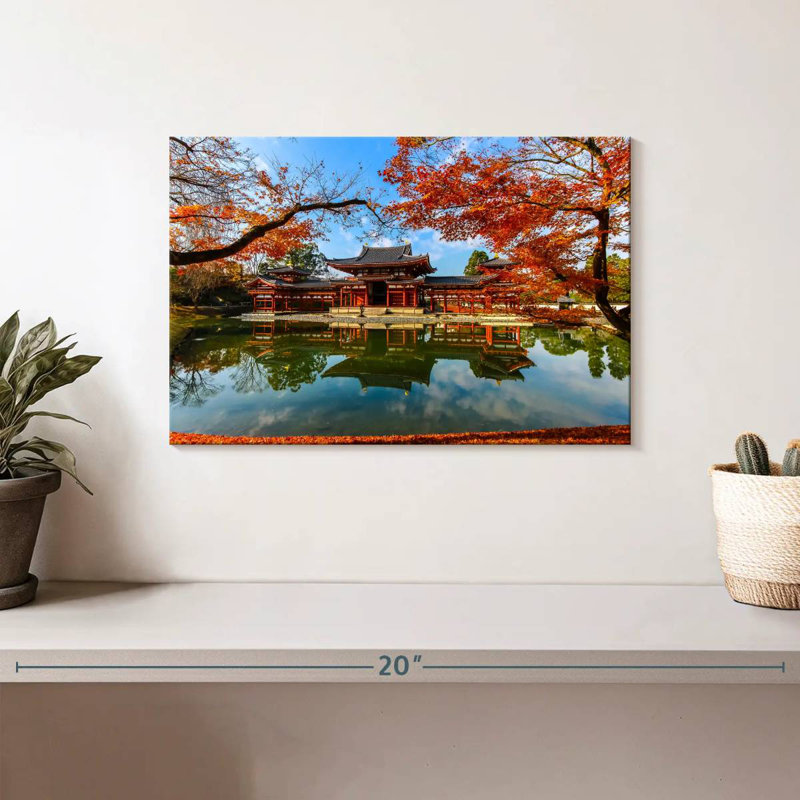 Temple Adella Uji Byodo-In, H 8 po x l 12 po