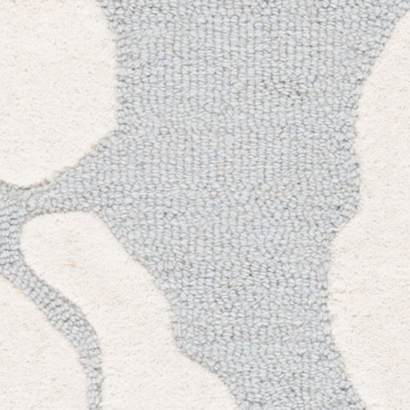 Cannen Hand Tufted Wool Floral Rug, Square 6'
