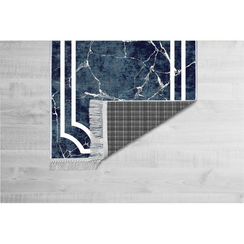 Luxurious Velvet Area Rug (4.6 x 7.2 ft), 100% Antibacterial Fabric, Non-Slip Cotton Backing, Pile Height: 0.4 in | Machine Washable, 3D Digital Print Design | Perfect for Living Room & Bedroom Decor, Soft & Durable