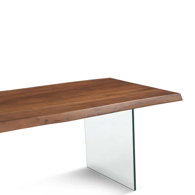 Brooks Solid Wood Double Pedestal Dining Table, 29.75"H x 79"L x 40"W, Americano