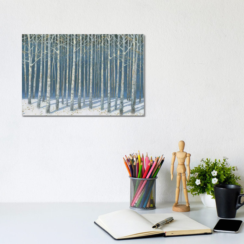 Shimmering Birches by James Wiens - Wrapped Canvas Print, 20.32 cm H x 30.48 cm W