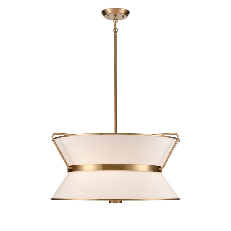 Layla Dimmable Bell Chandelier, 11.4" H x 23" W x 22" D