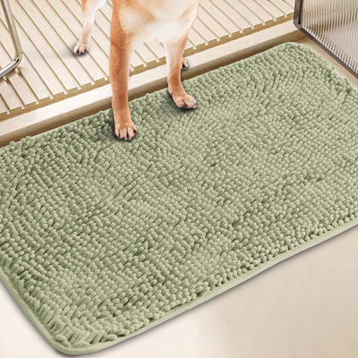 Absorbent Non-slip Dog Door Mat – Washable & Muddy Paw Friendly