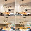 Luminaire suspendu en métal 5 pour la salle à manger - à intensité variable, cordon, finition bronze grande pièce en fer, base E26, à intensité variable