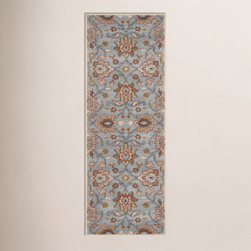Tapis gris moyen en laine Arden, Rectangle 3 pi x 12 pi