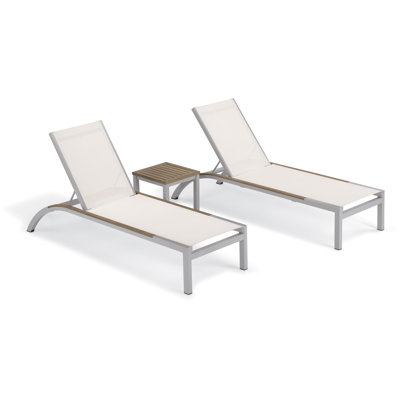 Argento And Travira Outdoor Chaise Lounge