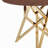 37-Inch Modern Round Dining Table, Small Kitchen Table For 2-4 People, Brown/Walnut Finish With Golden Metal Legs | Gift Idea-1332194691-1332194692