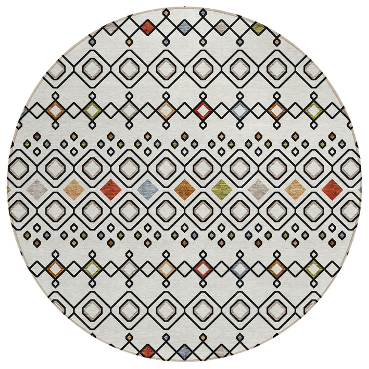 Aleighna Area Rug with Non-Slip Backing