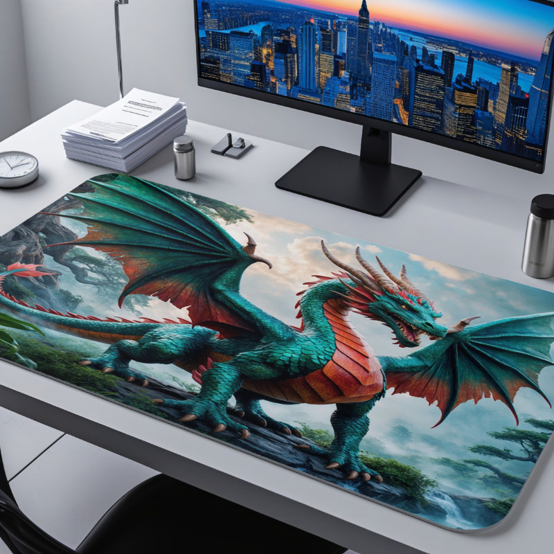 Polyester Desk Pad, 23.6x13.8