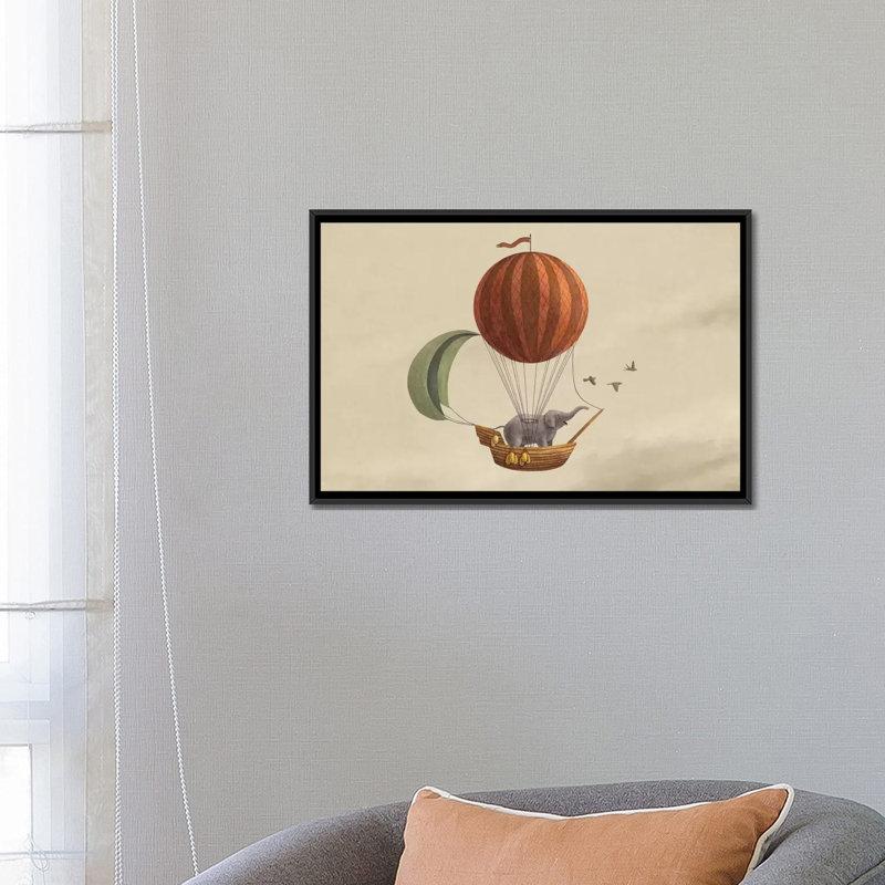 « adventure await » par thierry, impression sur toile tendue, H 32 po x l 48 po x P 1,5 po, Toile encadrée noire