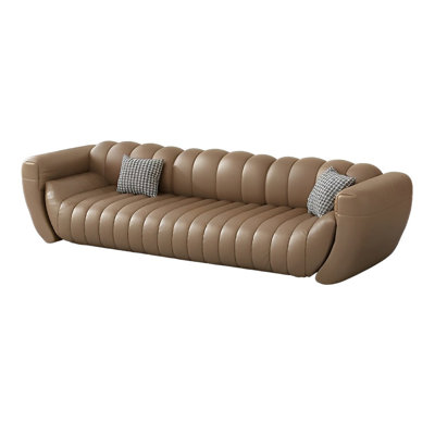 Banc rembourré en cuir Sheletta