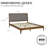 Bethelmie Solid Wood Upholstered Headboard Bed Frame-97285328-107443382