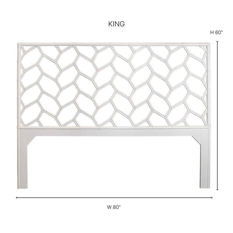 Silas King Platform Bed, Light Blue, King, White
