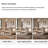 Cream-style rock plate solid wood dining table-298955503