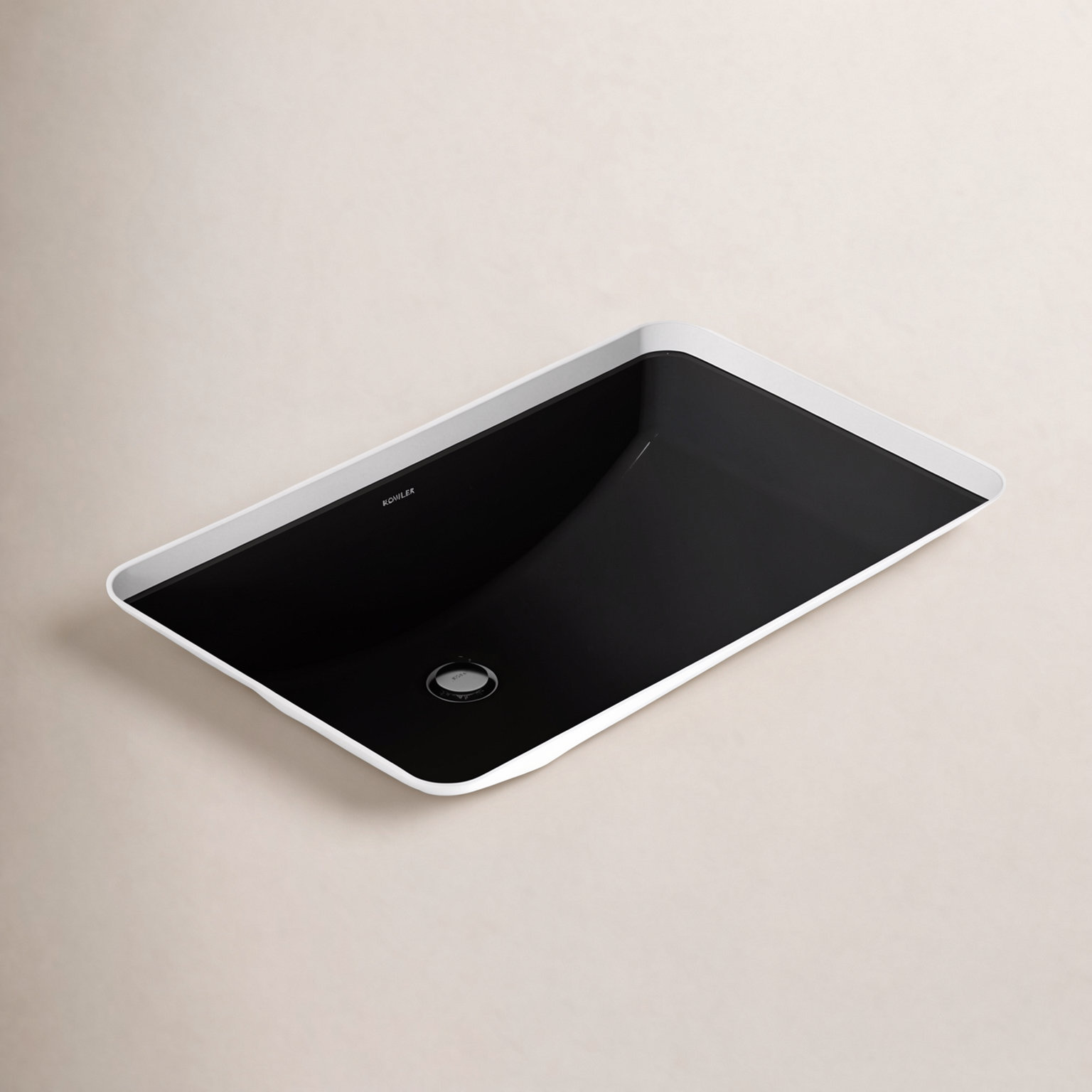 Ladena Undermount Bathroom Sink, Black