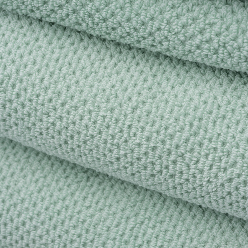 Ensemble de serviettes 6 pièces 100% coton Quaddiu, Vert