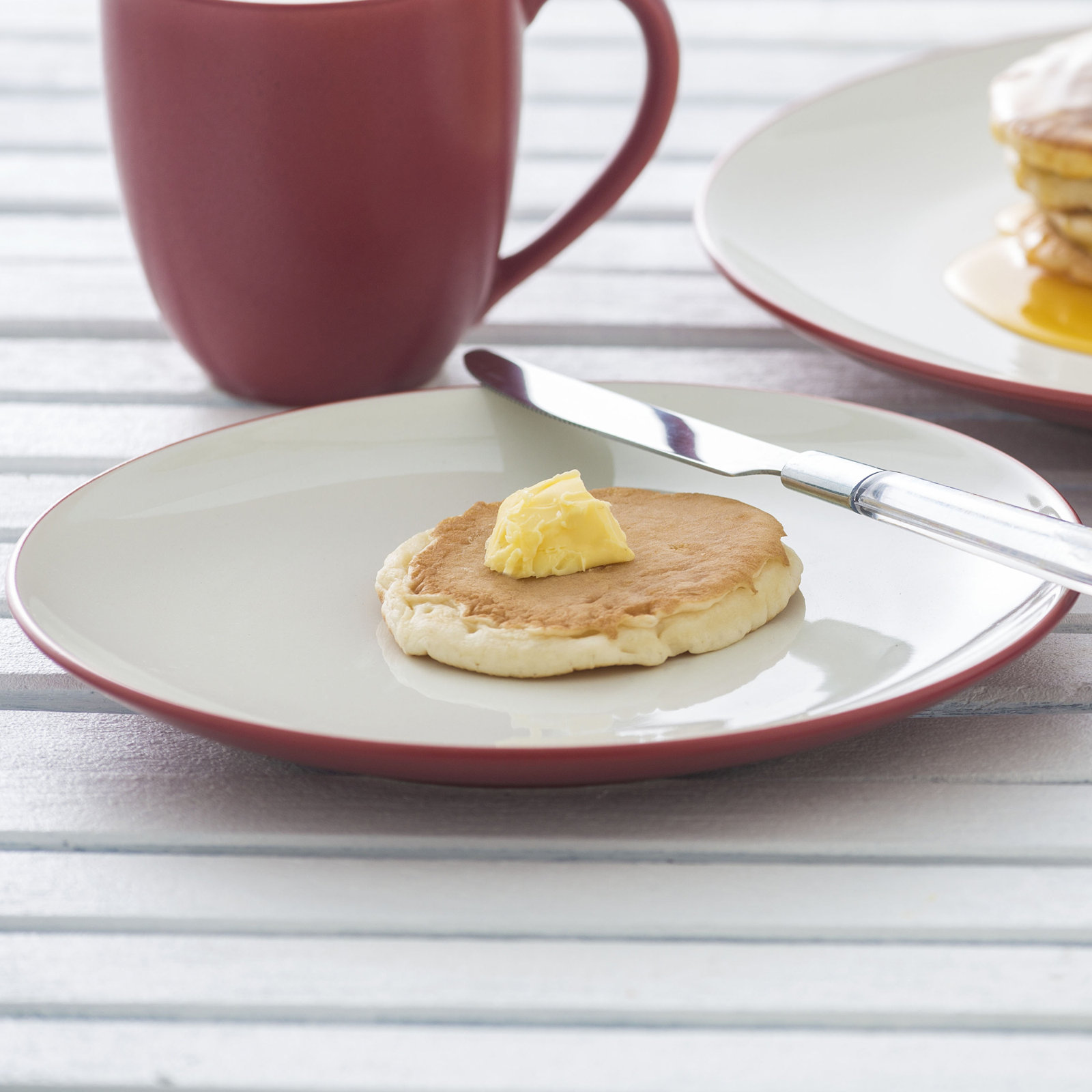 Colorwave Stoneware Dinnerware Set - Service for 1, Raspberry