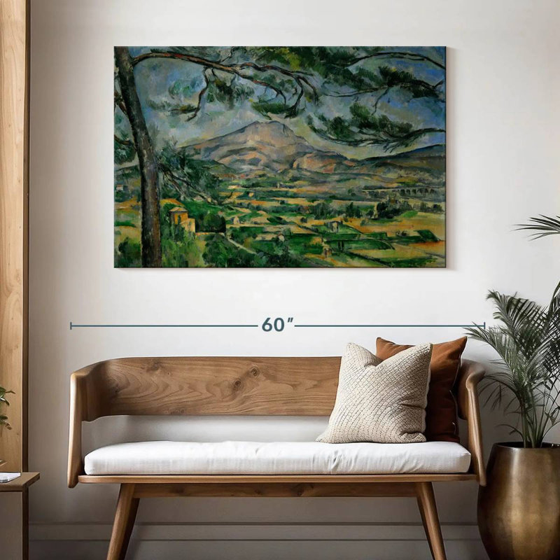 Alvord Montagne Sainte-Victoire avec grand pin, H 32 po x l 48 po