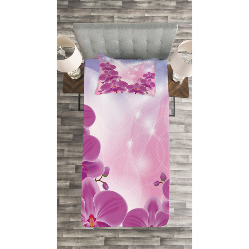 Adhan Bedspread Set with Pillow Sham, 170 x 220 cm Bedspread - 1 Sham
