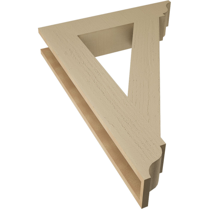 Support traditionnel en cèdre brut à grain de bois TimberThane, H 40 po x l 5,5 po x P 28 po