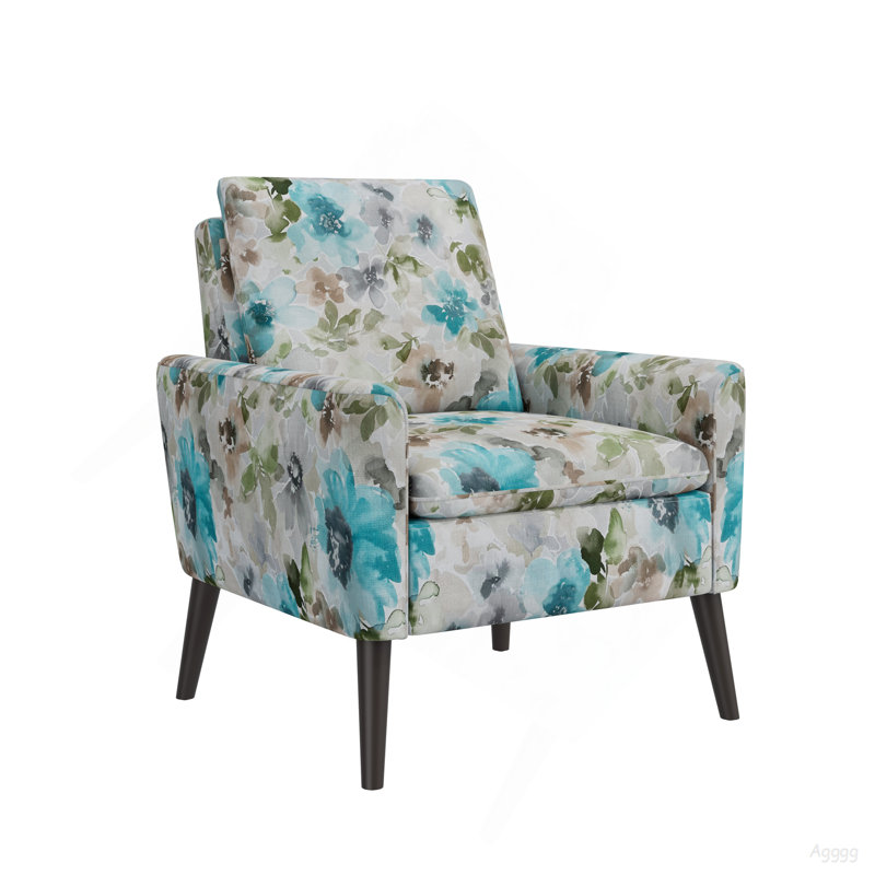 Chaise avec accoudoirs Enna, Bleu