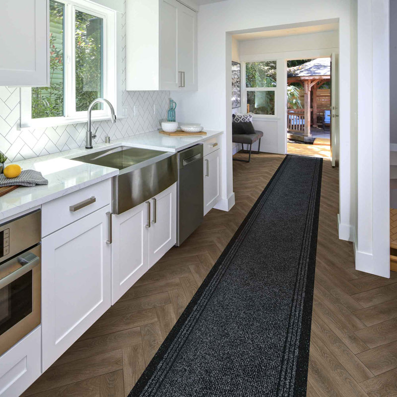 Runner Ahron Solid Colour Area Rug, Runner 66 x 150cm