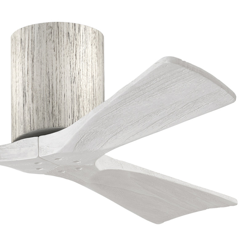 Ventilateur de plafond à 3 pales Olivier, Ton bois de grange, Blanc mat, 42"
