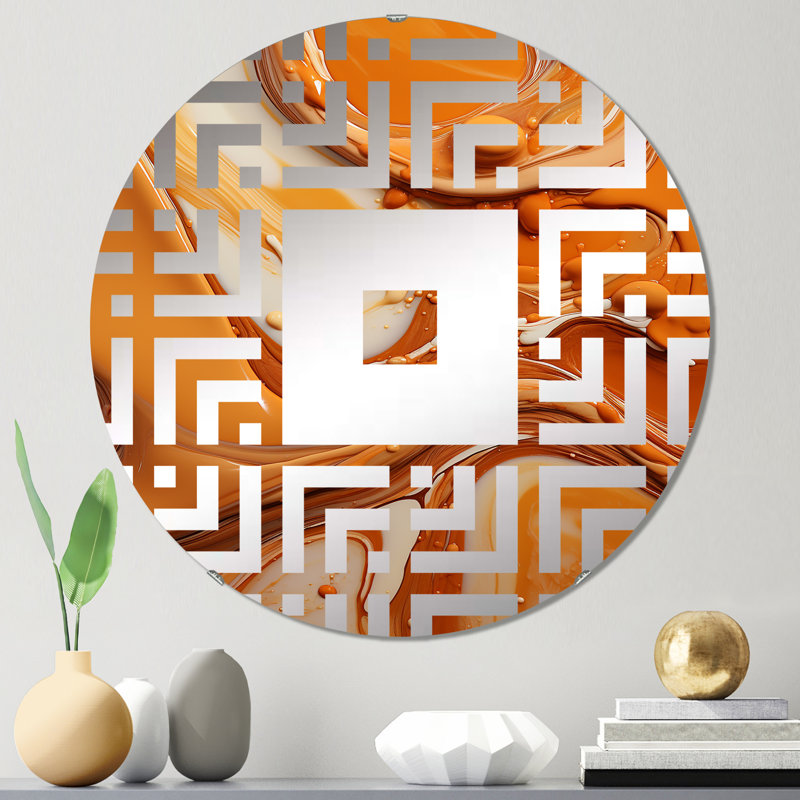 Carezza - Miroir mural carré, 23,6 po x 23,6 po