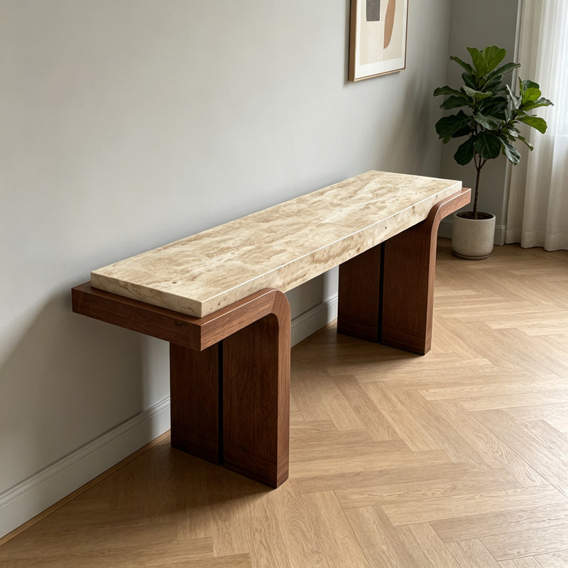 Console moderne minimaliste, H 31,5 po x l 70,9 po x P 15,7 po
