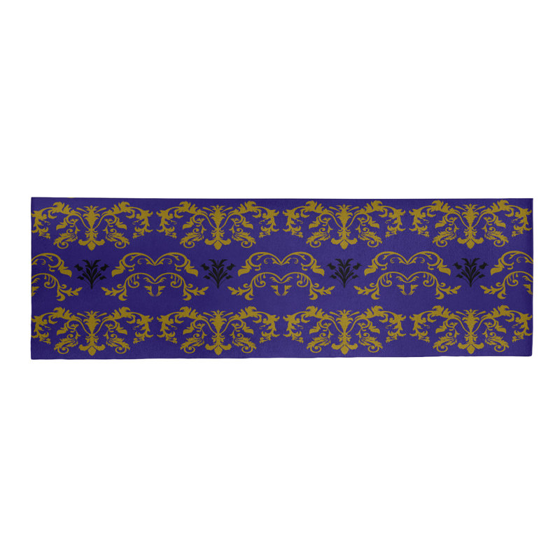 Tapis de couloir mauve
