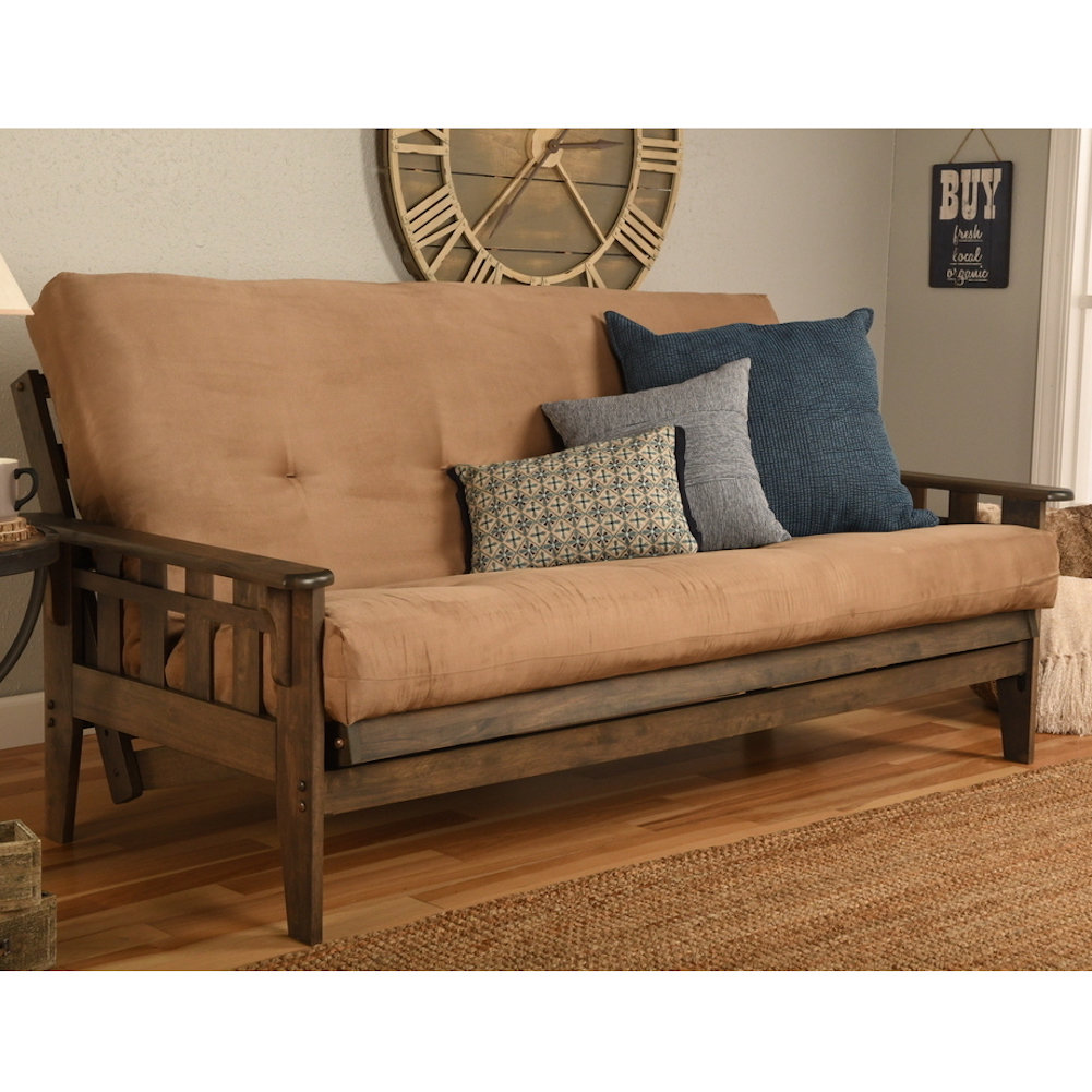 The Twillery Co. Stratford Full 81" Futon Frame and Mattress with