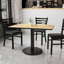 Rectangular Laminate Dining Table Top with Round Base-31301703-31301700