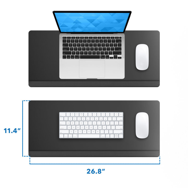 Mount-It! Height Adjustable Standing Keyboard Tray for Desktop, Sit Stand Key Board & Mouse Platform