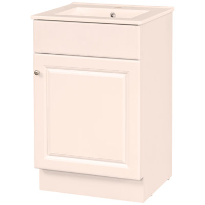 Meuble-lavabo de 20 po avec lavabo, meuble-lavabo avec tablette de porte et tablette réglable