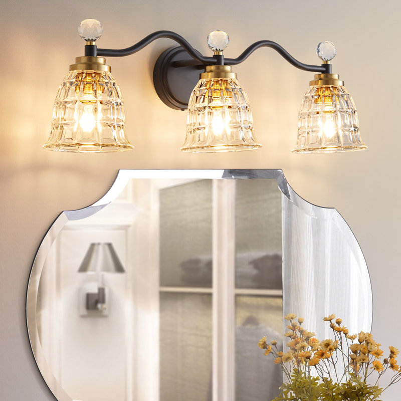 Betterton 3 - Light Dimmable Vanity Light, Black