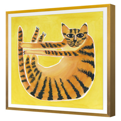 Watercolor Cats 1 Framed Graphic Art