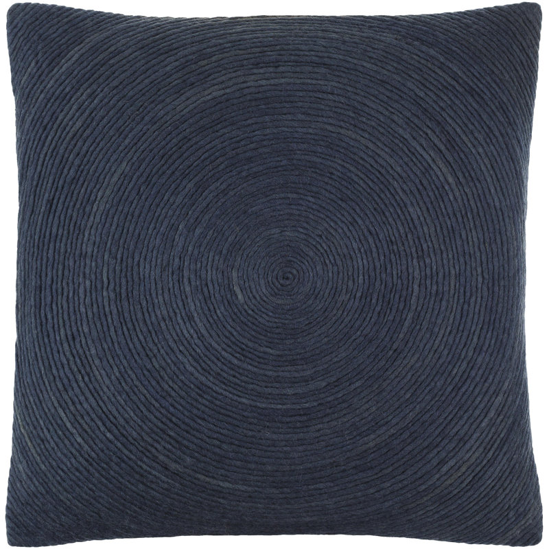 Sequence Reversible Throw Pillow, 20" x 20", Black, Down