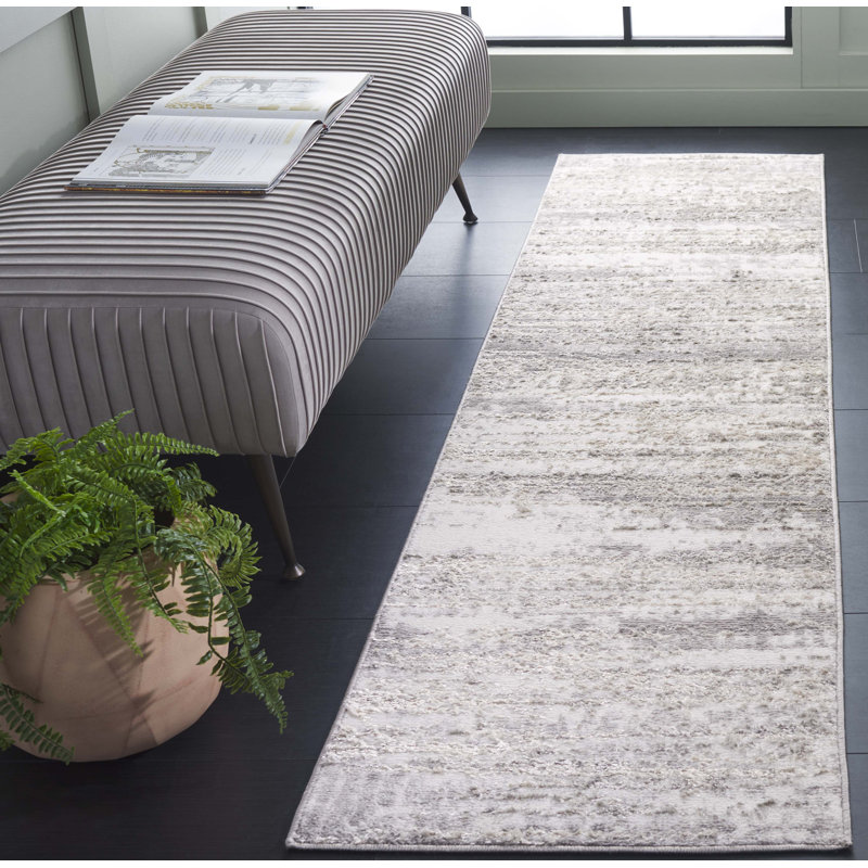 Mckemie Performance Abstract Rug, Runner 2' x 8'