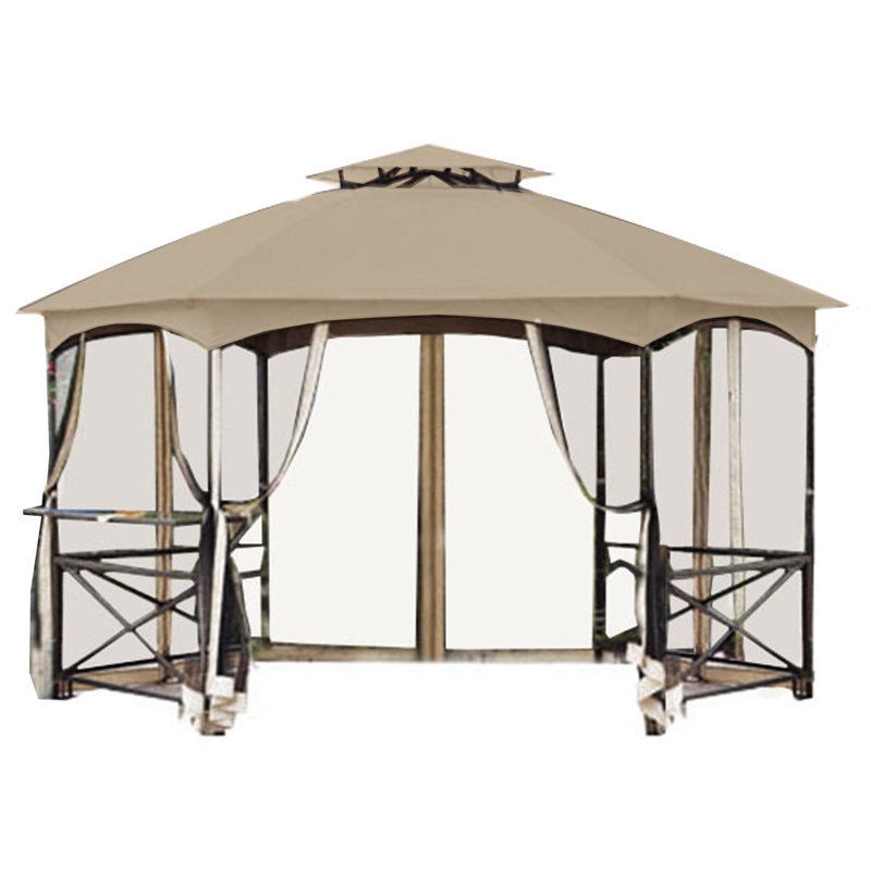 Garden Winds Replacement Canopy for Gazebo, Beige, Fabric