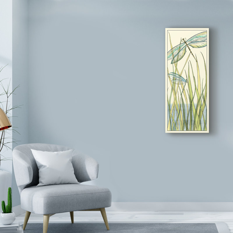 « gossamer libellules i », reproduction d’impression sur toile tendue, H 19 po x l 8 po x P 2 po
