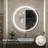 Lashonta Round Frameless Frontlit Bathroom Mirror with Stepless Brightness Adjustment, 3 Color Temperature & Defog Function-290134222