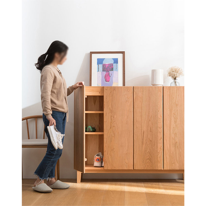 Armoire de rangement pour chaussures Nordic, Brun
